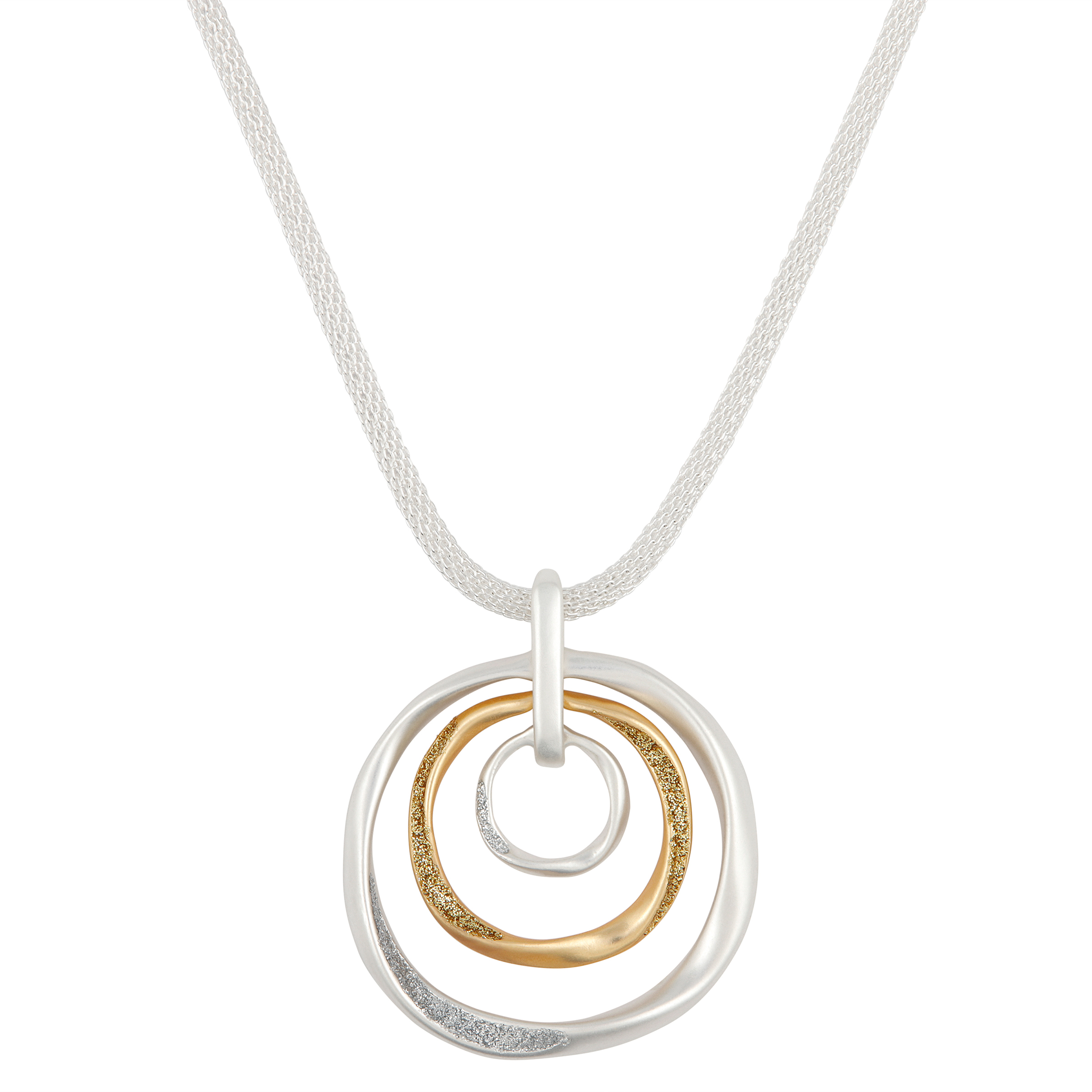 Labyrinth in silber und gold